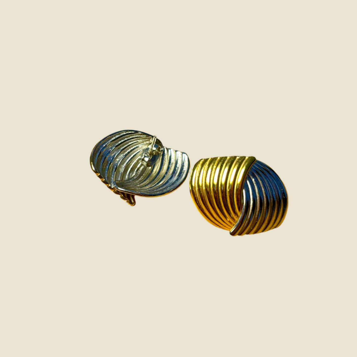 Ridge Stud Earrings