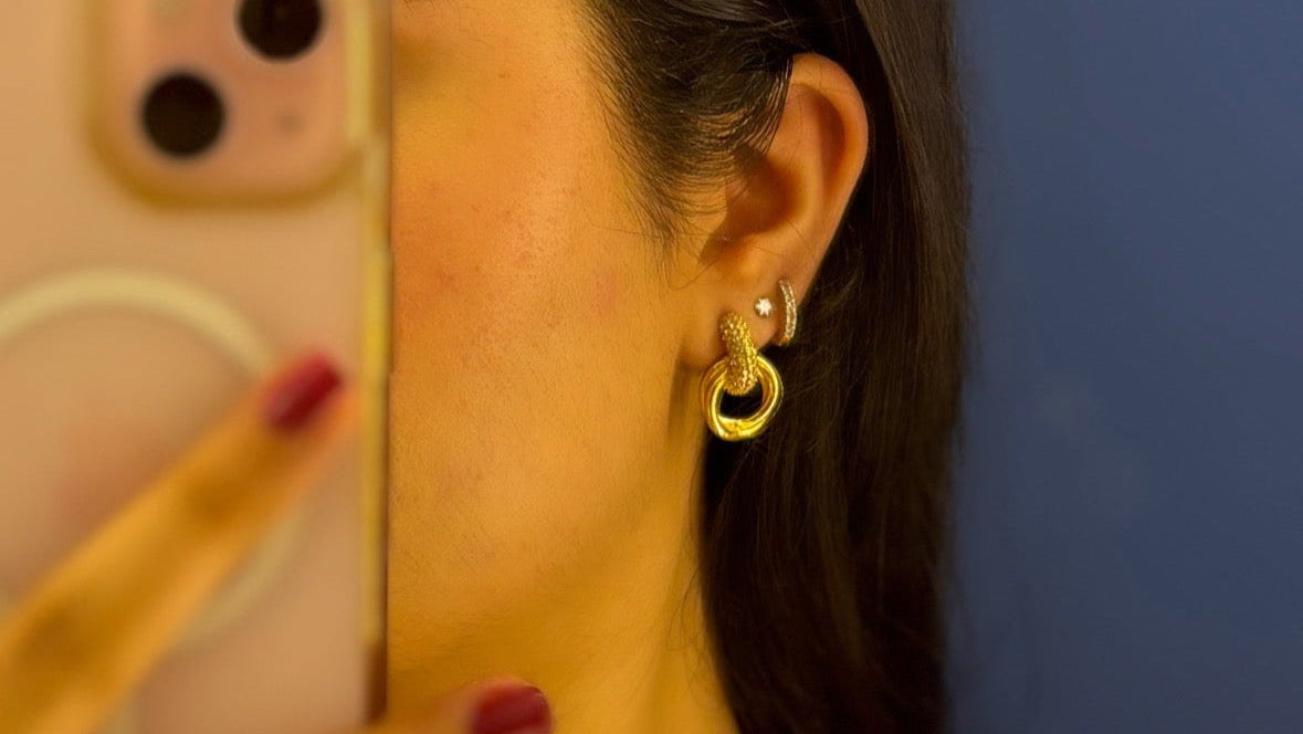 Gold Cascade Earrings